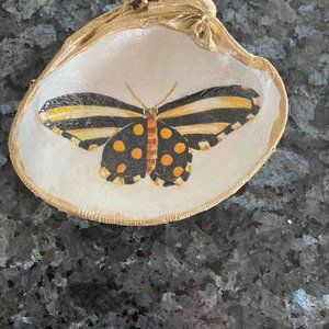 COPY - Gold Leaf Clam Dish Mackenzie-Childs Inspired